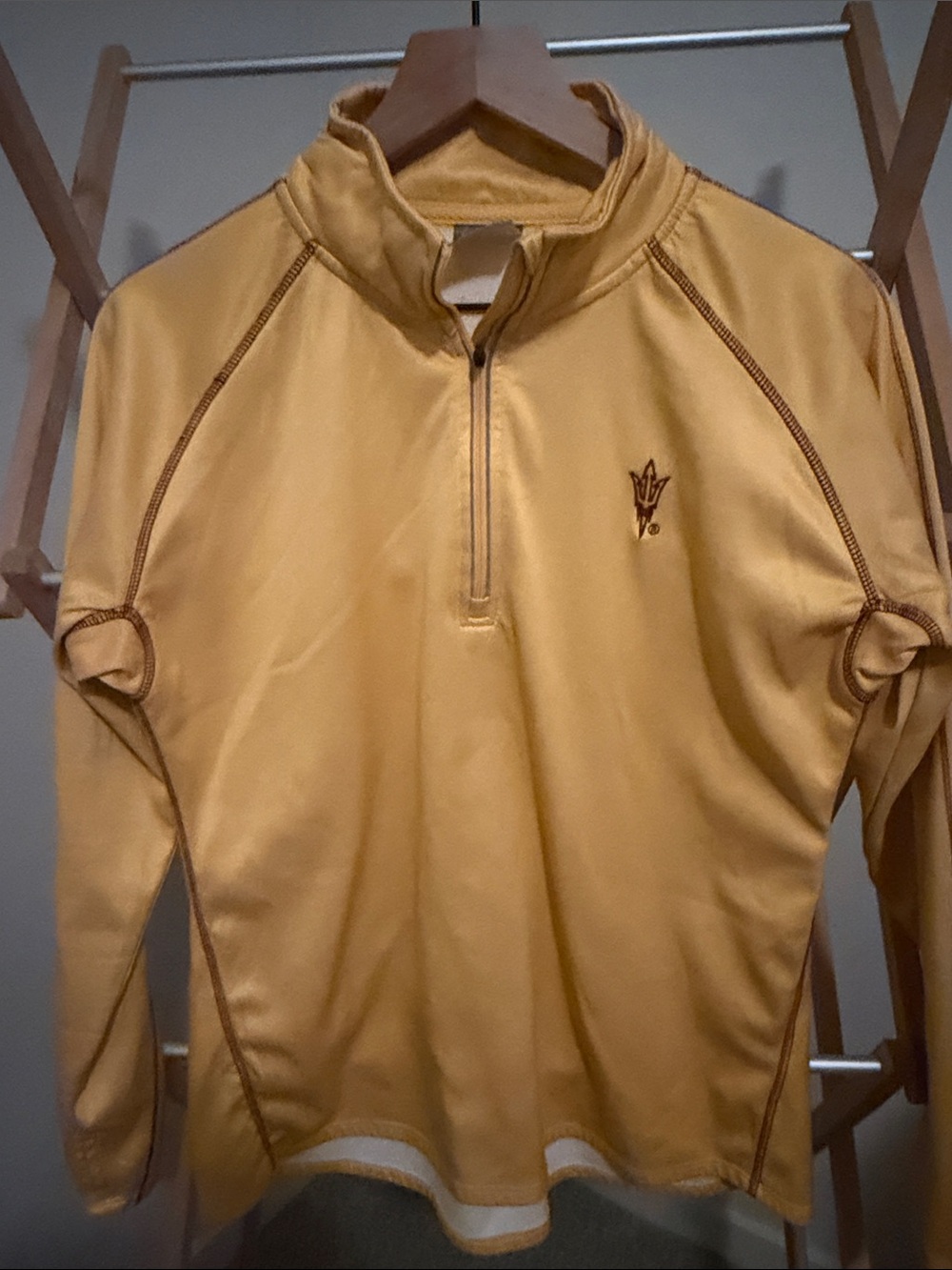 Women’s Yellow Half-Zip Performance Pullover